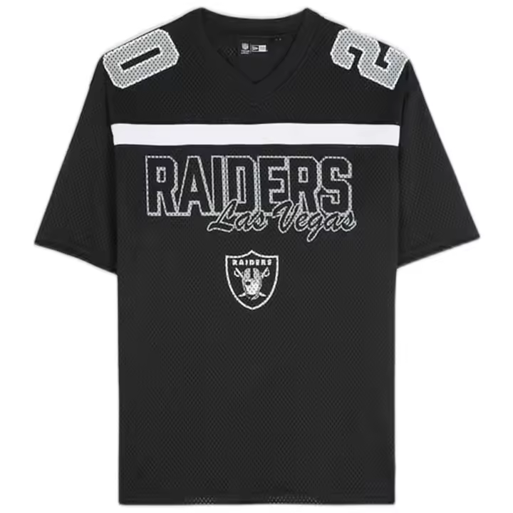 Camiseta de Manga Corta New Era Las Vegas Raiders para hombre en color negro - 1
