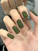 ARTAUG Uñas Postizas De Presión En Forma De Cuadrado Tamaño Medio Negras 24 Piezas Para Mujeres Y Niñas Decoración De Uñas Con Colores Candy Accesorios De Belleza - details 4