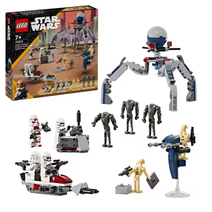 Pack de Combate: Soldado Clon y Droide de Combate LEGO Star Wars 75372 contiene 215 piezas - edad a partir de 7+ años 24L75372 - 1
