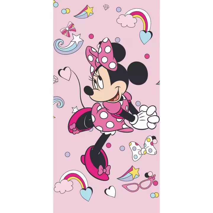 Mommata Toalla Playa Piscina Microfibra  🎀💕Minnie Mouse Nubes🎀💕 140x70cm ¡Sumérgete en la Aventura! Nueva colección🌊 - 1