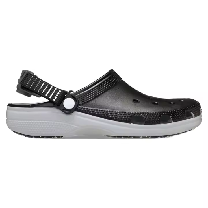 Zuecos Negros Crocs Classic Turbo U Black Resistentes al Agua - 1