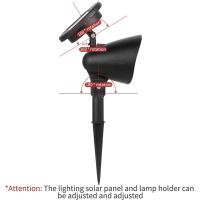 Foco Solar Led para exteriores, luces de jardín, decoración de paisaje, impermeable IP65 para césped, patio, camino, árbol, lámpara por separado - details 6