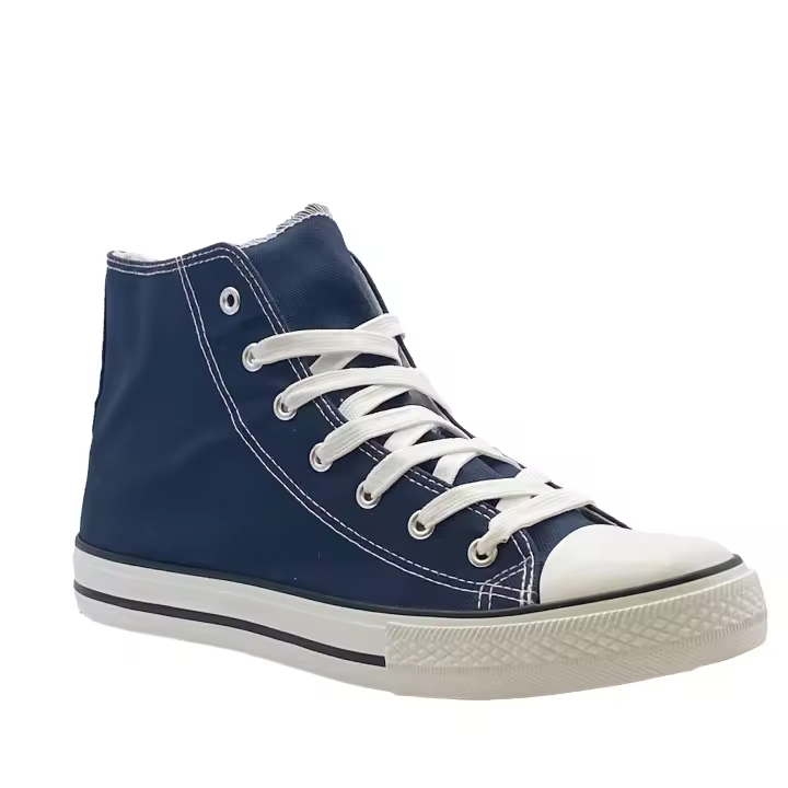 JZ Hermanos Zapatillas de lona alta para hombre con cordón - 1