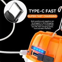 Luces LED recargables por USB para acampar al aire libre, tiendas de campaña para barbacoa, linterna colgante, banco de energía de emergencia - details 1
