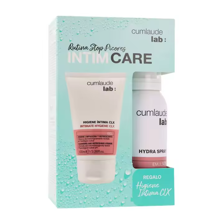 Dermofarm CUMLAUDE LAB: Pack Higiene Íntima CLX Stop Picores - Gel Limpiador + Hydra Spray - 1