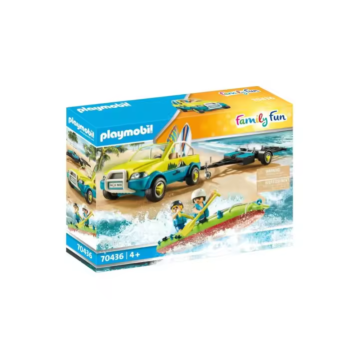 Playmobil 70436 Coche de Playa con Canoa 21PL70436 - 1