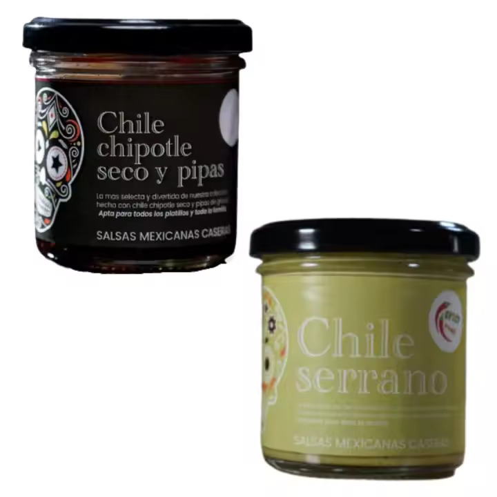 Salsas Chilangas | Salsas Mexicanas Picantes de Calidad | Concepto ÚNICO | Salsas MACHA de Chile Abanero | Chipotle Seco Y Pipas | Morita | Chile Serrano | Sabor de México hecho en España - 1