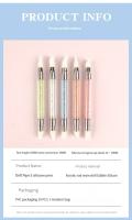 Set De 5 Brochas De Uñas Con Doble Cabeza Y Diseño De Flor De Silicona Herramienta De Escultura Y Embossing Para Arte De Uñas - details 2