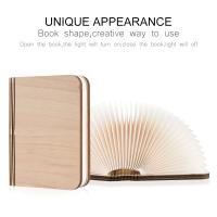 Lámpara De Mesa LED 3D Recargable Por USB Luz Nocturna De 3 Colores Plegable Creativa Con Imán Para Libros Iluminación Portátil - details 15