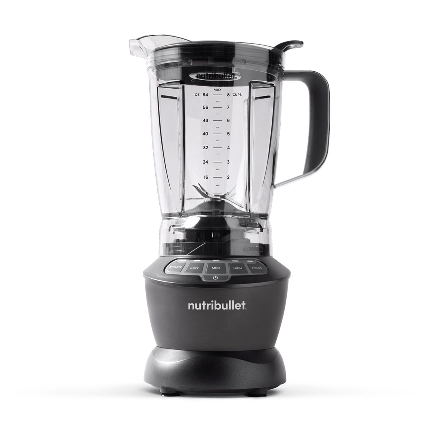 Nutribullet - Batidora de Vaso Full Size Combo NBF500DG Grafito Oscuro; Potente y Versátil; Batidos, Sopas, Salsas y Más