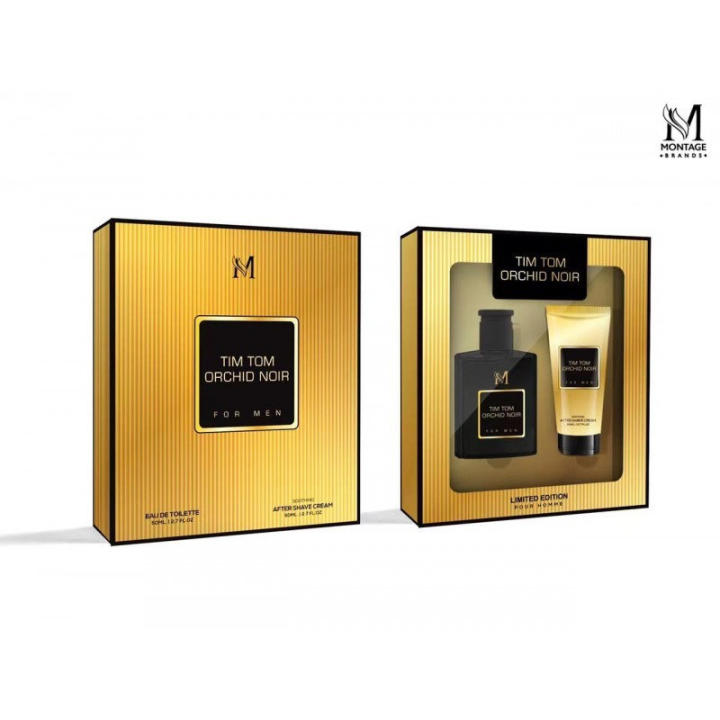 Set Regalo 2pcs Tim Tom Orchid Noir - Perfume para Mujer, creación Francés de Montage Brands, misterioso, sofisticado, elegante
