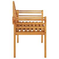vidaXL Banco de jardín madera maciza de acacia 125 cm - details 2