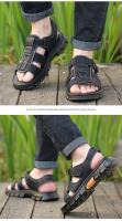 Sandalias Para Hombre Nuevas Zapatillas De Playa Cuero Tacones Antideslizantes Y Gruesos Verano Sandalias De Cuero Para Exteriores - details 7