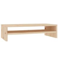 vidaXL Soporte de monitor/ TV madera maciza de pino 50x24x13 cm, Mueble de Salon, Mueble TV, Mueble TV salon, Mesa de TV, Mueble tele - details 0