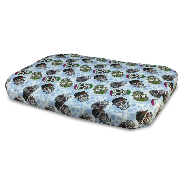 Colchoneta Calaveras a go-go 105 cm - Ayuda al descanso de tu perro - Accesorios para mascotas - 1
