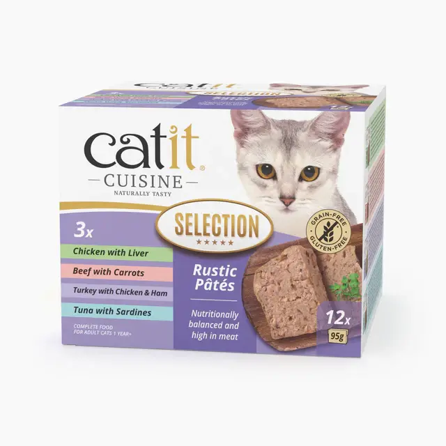 Catit Cuisine - Selección Pate para Gatos -  Pack Variado - 12 Ud - 1