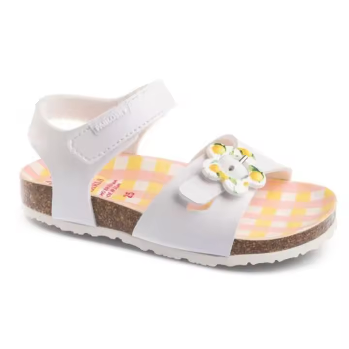 Sandalias Californinas Pablosky 423900, color blanco, cierre de velcro, ajuste de hebilla en el empeine - 1
