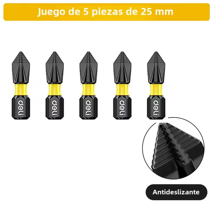 Juego De Destornilladores De Cabeza Magnética Antideslizante Con Alta Dureza Y Resisten Impactos Tamaños Variados 25/50/65/70/90mm - 1