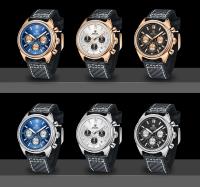 Reloj De Pulsera De Cuarzo BENYAR 2024 Para Hombre Marca De Lujo Cronógrafo Deportivo Resistente Al Agua De Acero Inoxidable Con Correa De Cuero Relojes Hombre - details 0