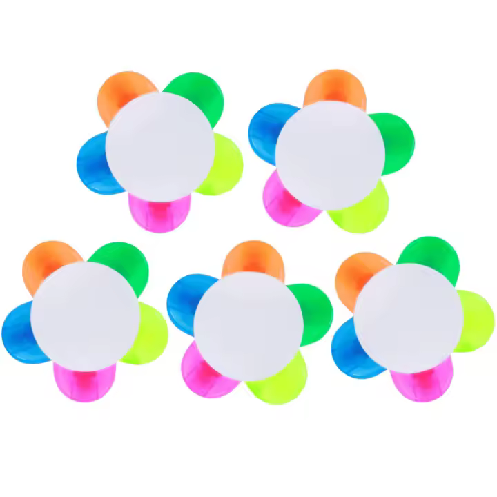 Resaltadores de pétalos con forma de Flor, rotuladores de agua 5 en 1 - Set de Colores surtidos, ideal para escuela y oficina. - 1