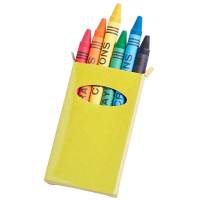 Cajas de cartón con 6 Ceras de Colores. El Regalo Ideal para dar a niños y niñas en Cumpleaños, colegios guarderías y eventos Infantiles. Perfectas para desarrollar la creatividad de los más pequeños con sus llamativos y divertidos colores.l - details 1