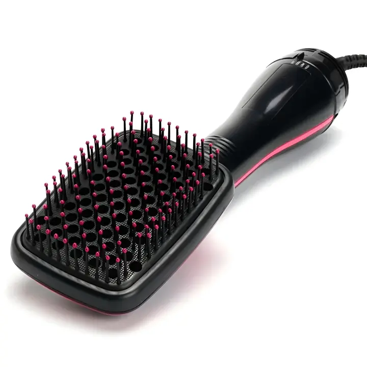 ZC Cepillo alisador de pelo iónico de cerámica，Cepillo Secador Rizador Alisador Y Volumen EléCtrico 1000 W, Cepillos Alisadores Cabello, Cepillos Rizadores, Cepillos Moldeadores Cabello, Cepillo Secador Cabello Gran TamañO - 1