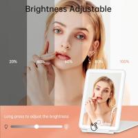 USB Recargable Espejo Maquillaje con Luz, de Noche Luz Portátil Ajustable with 72 Luces, Iluminación de 3 Colores, Pantalla Táctil, Fuente de Alimentación Dual, Espejo Cosmético de Mesa - details 2