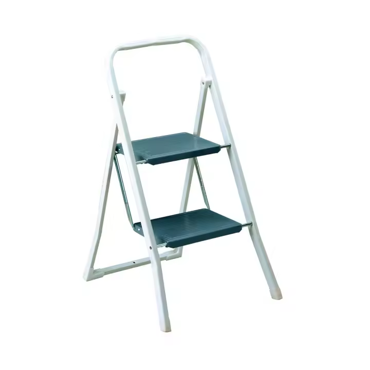 Rayen 0135 - Escalín con dos peldaños, escalera metálica plegable - 1