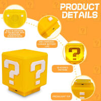 Lámpara De Noche Con Musica LED En Forma De Preguntas Super Mario Toad Anime Periféricos Para Dormitorio Carga USB Regalos Para Jóvenes De 14 Años O Más - details 4