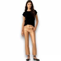 Pantalón Megan de Tiffosi, dropped metalizado, largo tobillero acampanado. - details 0
