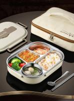 Caja de Almuerzo de Acero Inoxidable Aislada Térmica Portátil, Adecuada para Trabajadores de Oficina, Estudiantes Contenedor de Comida para Calentamiento en Microondas - details 5