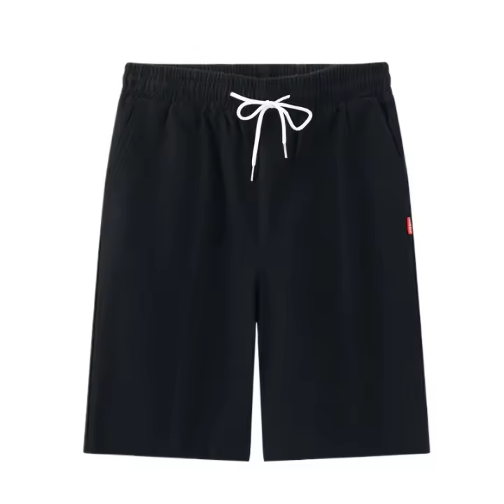 Shorts De Algodón Para Hombre Verano Playa Casual Con Cordón Transpirables Ligeros Para Exteriores Shorts Deportivos De Carrera Solidarios - 1