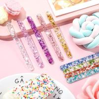 20Pcs Bastones De Helado Reutilizables Claros Para Manualidades DIY En Verano Rosa Oro Hechos De Acrílico Para Hogar - details 7