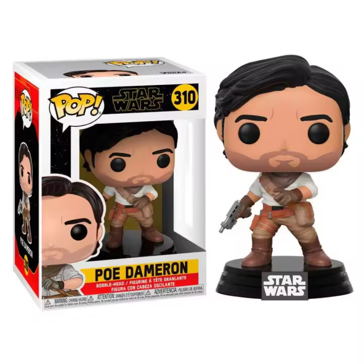 FUNKO POP - Figura de POE DAMERON - STAR WARS - ORIGINAL - REGALO -  Coleccionable - 1