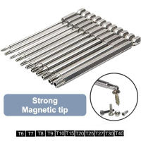Juego De 11 Piezas De Puntas De Destornillador Magnéticas De 1/4" Hexagonal Tamper Proof Torx Y Planas F1FC Alta Calidad Para Perforación - details 5