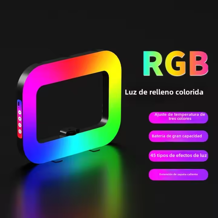 Nueva Luz De Selfie LED Recargable Portátil Para Fotografía Y Transmisiones En Vivo - 1