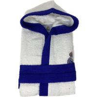 Albornoz de rizo del Real Madrid,  ideal para el secado después de un baño. Composición:  400 gr/m2 - Licencia Oficial - Niños y adultos - Incluye cinturón y bolsillos - Suave y absorbente - Kimbatex Textil Hogar Tienda - Presentación en caja. - details 1