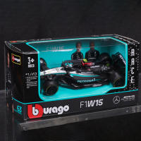 Modelo De Coche De Carreras Burago 1:43 Mercedes Benz AMG F1 W15 Aleación De Simulación Para Niños Regalo De Navidad - details 4