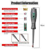 Bolígrafo De Prueba De Voltaje Inteligente AC Inducción No Contacto Voltímetro Detector De Energía Herramienta Eléctrica Con Indicador De Destornillador - details 11