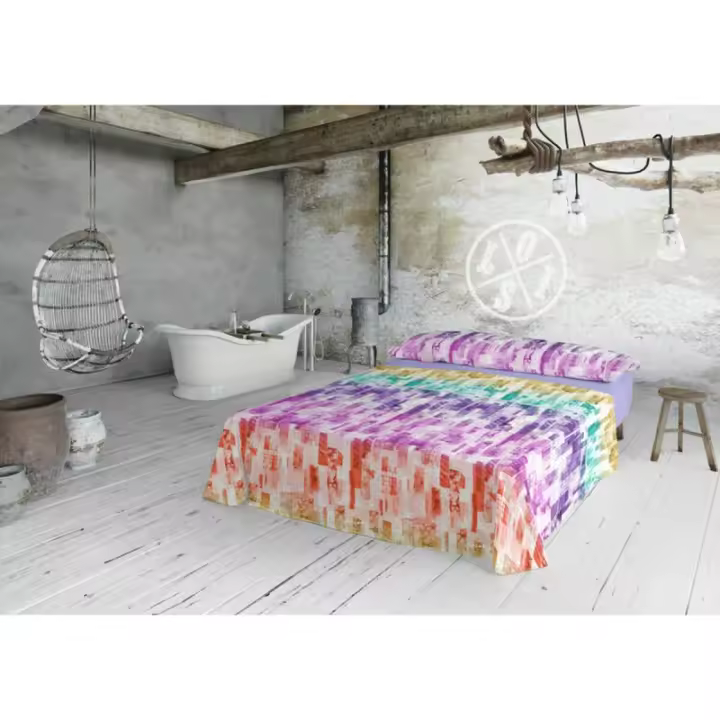 Lois - Juego de Sábanas Lois SAVAGE Malva Cama de 105 - 1