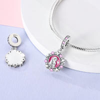 Colgante De Serie Trabajo Y Carrera En Color Plata Para Pulsera Pandora DIY Joyería Para Mujer Zirconia Metálica De Plata - details 58
