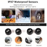 Alarma De Presión De Neumáticos Para Coche Con Pantalla Digital Colorida Y 4 Sensores Externos Impermeables Sistema De Monitoreo De Presión De Neumáticos Solar TPMS - details 11