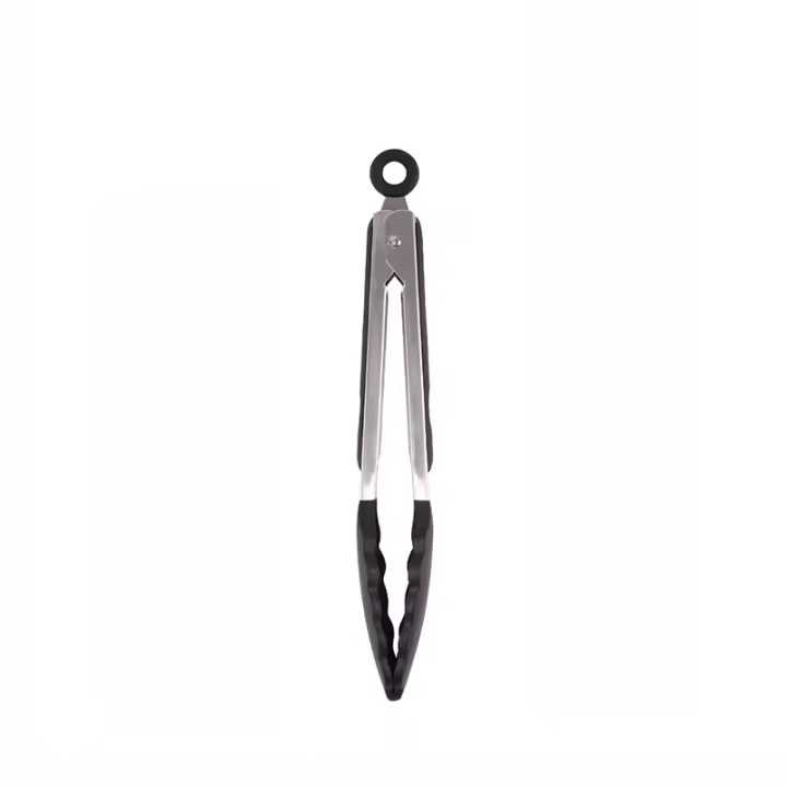 Pinza De BBQ De Silicona Y Acero Inoxidable Para Cocina 7/9/12 Pulgadas Clip Para Alimentos Tongs Para Pan Y Carne - 1