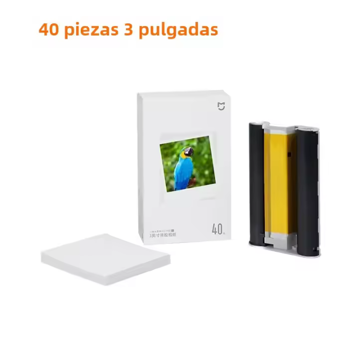 Papel Original Para Impresora Fotográfica Xiaomi 3 Pulgadas Compatible Con Xiaomi Mijia Y Xiaomi Printer 1S Color Coated - 1