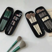 Bolsa De Almacenamiento Multifuncional Para Cepillos De Maquillaje Organizador Portátil De Viaje Con Malla Bolso De Cosméticos Ligero Herramientas De Belleza - details 3