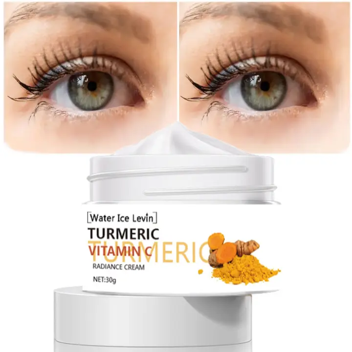 La Cream para Ojos de cúcuma veterano Las Línea FINAS y las ojeras alredor de Los Ojos, elimina Las bolsas de Los Ojos, Combate Las Arrugas, Ilumina La Cuero e hidrata Los Ojos (30g) - 1