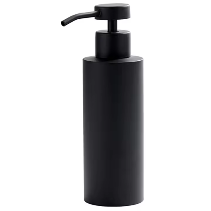 Dispensador de jabón de manos, jabonera de acero inoxidable para loción, encimera de baño, botella de jabón de Metal cepillado, lavado líquido negro - 1