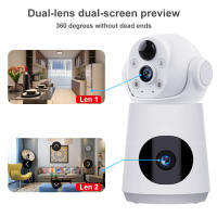 Cámara De Seguridad V380 4K 8MP Con Batería Integrada Y Dos Lentes Monitor De Bebé Indoor Con Audio Bidireccional Vigilancia Y Protección Doméstica - details 4