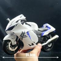 Modelo a Escala Suzuki GSX-1300R Hayabusa De Aleación De Latón Con Iluminación Autocycle Off-Road Para Colección Y Regalo Para Niños - details 1