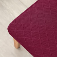 Cubierta De Silla De Comedor Jacquard Universal Talla Elástica Protector De Asiento De Color Sólido Para Boda Hotel Hogar - details 8